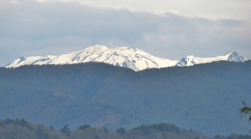 鳥居峠の御嶽眺望所から見える御嶽山