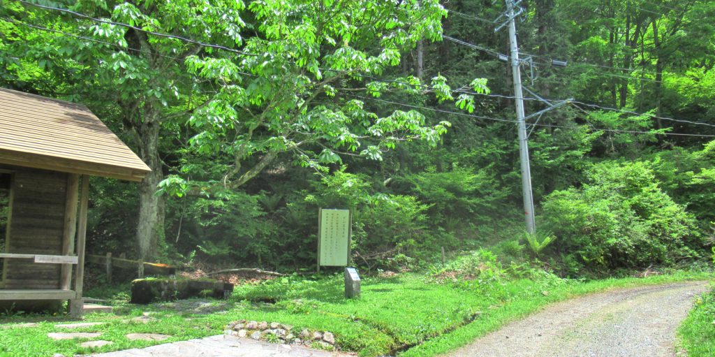 峰の茶屋近くの分岐点