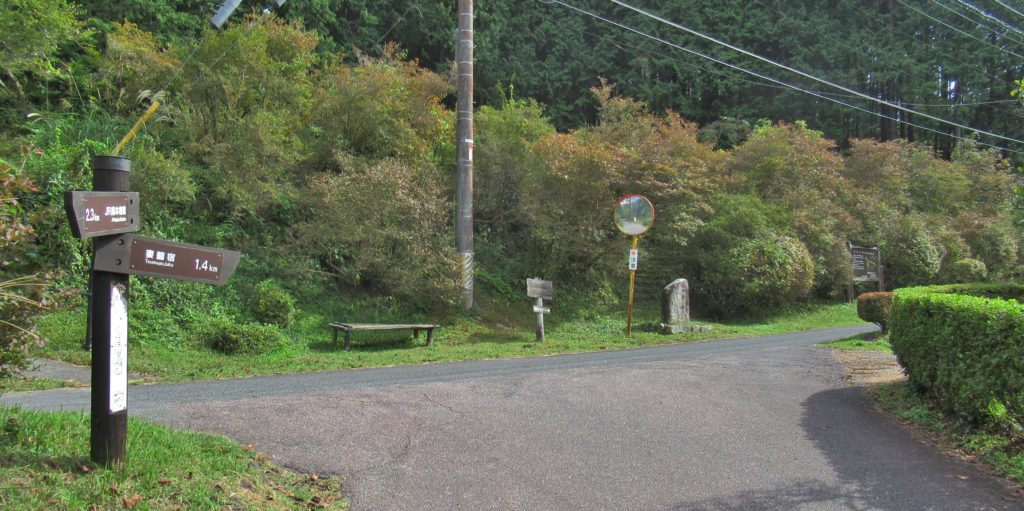 蛇石の分岐点