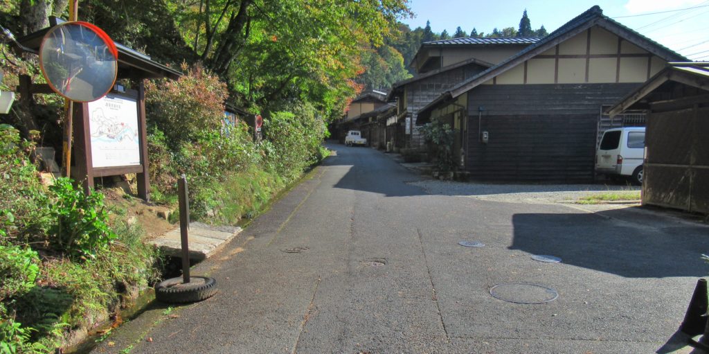 妻籠宿南端付近