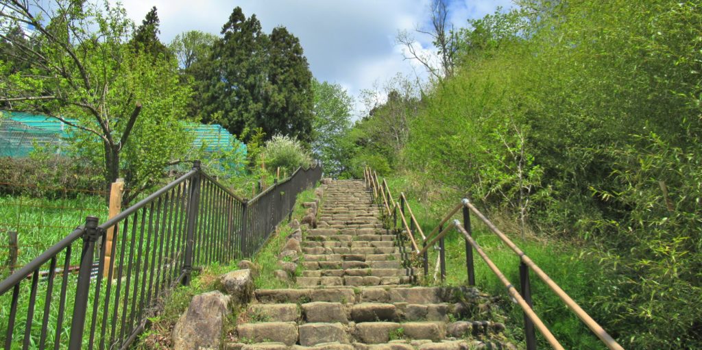 The stone stairs