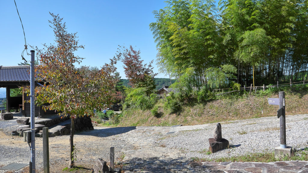 馬籠宿の展望広場付近