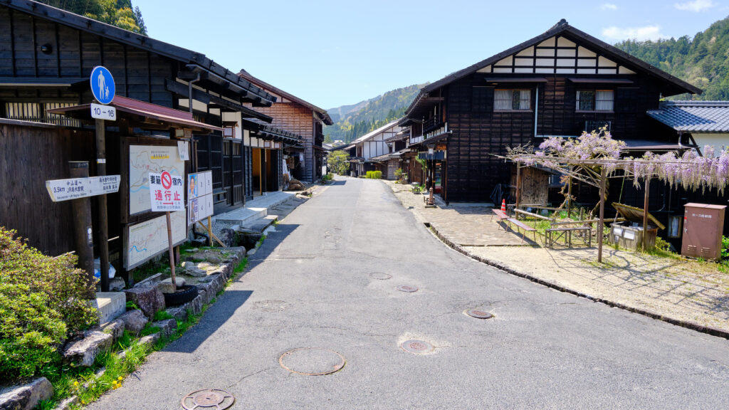 妻籠宿北端付近