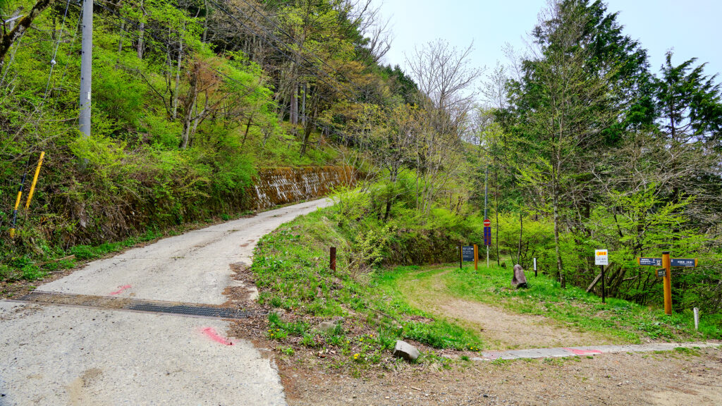 鳥居峠の分岐点その6(別角度)
