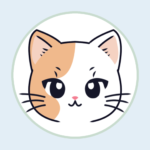 ２D猫キャラのアイキャッチ